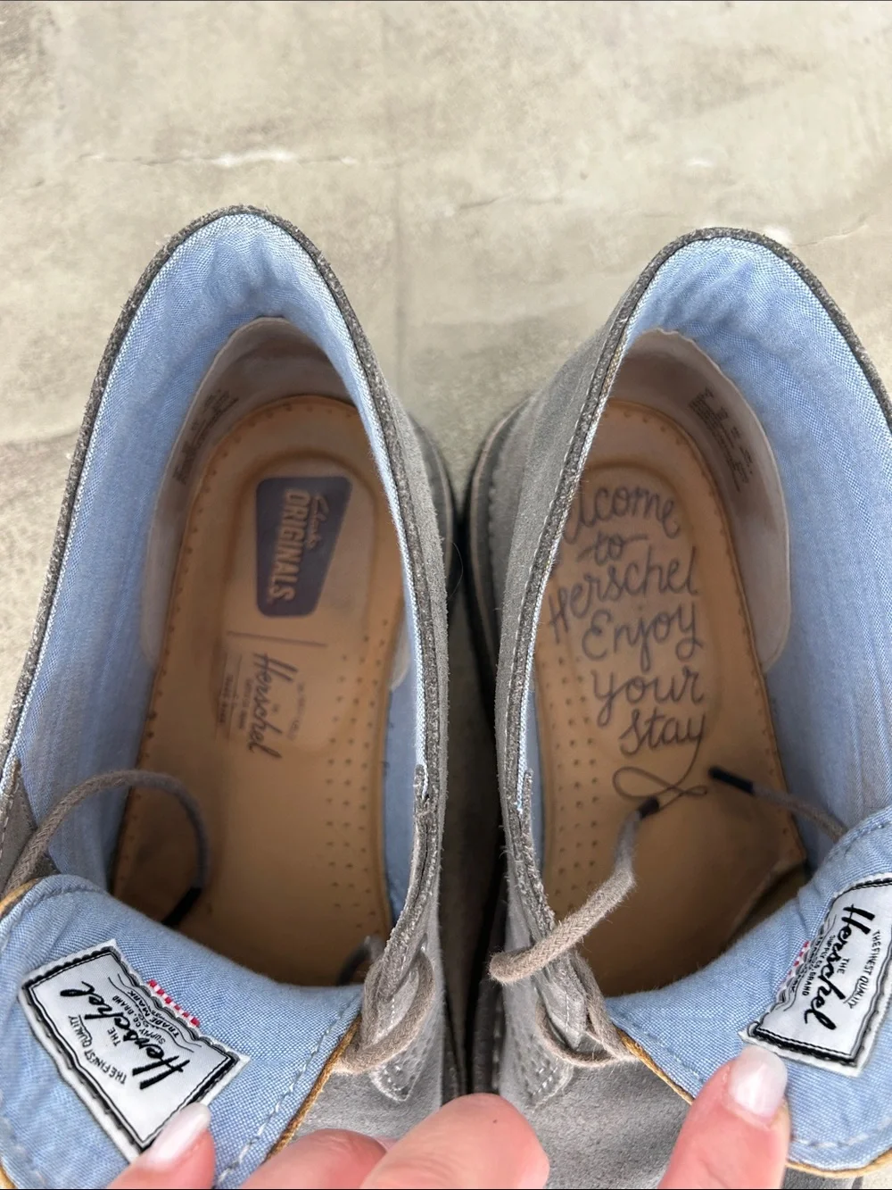 🖤 Clark’s X Herschel Grey Suede Mens Boots